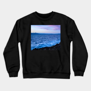 Blue Ocean Waves Crewneck Sweatshirt